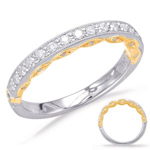 Yellow & White Gold Matching Band Yellow & White Gold Matching Band