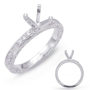 White Gold Engagement Ring White Gold Engagement Ring