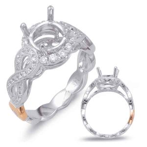 White Gold Halo Engagement Ring White Gold Halo Engagement Ring