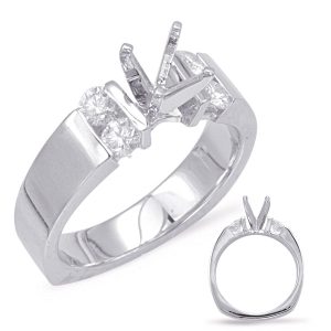 White Gold Engagement Ring White Gold Engagement Ring