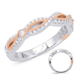 Rose & White Gold Matching Band Rose & White Gold Matching Band