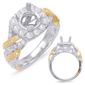 14KYW Braided Engagement Ring 14KYW Braided Engagement Ring