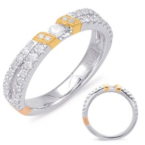 14KYW Round Wedding Band