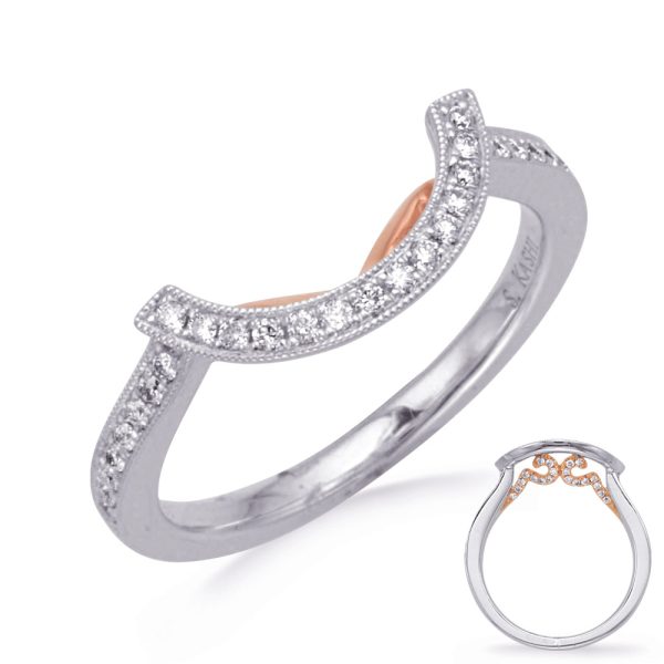 14KRW Round Wedding Band