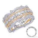 Yellow & White Gold Matching Band