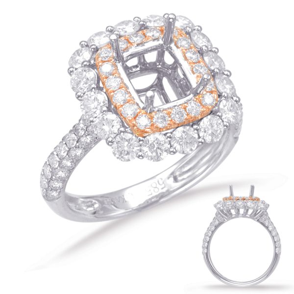 14KRW Halo - Double on Clearance