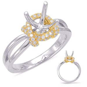 Yellow & White Gold Engagement Ring Yellow & White Gold Engagement Ring
