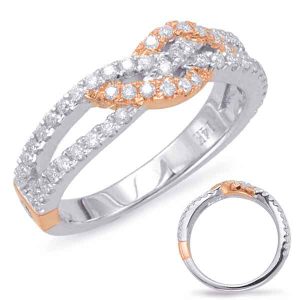 Rose & White Gold Matching Band Rose & White Gold Matching Band