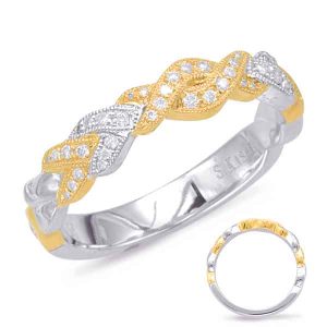 Yellow & White Gold Matching Band Yellow & White Gold Matching Band