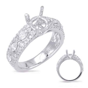 White Gold Engagement Ring White Gold Engagement Ring