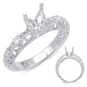 White Gold Engagement Ring White Gold Engagement Ring