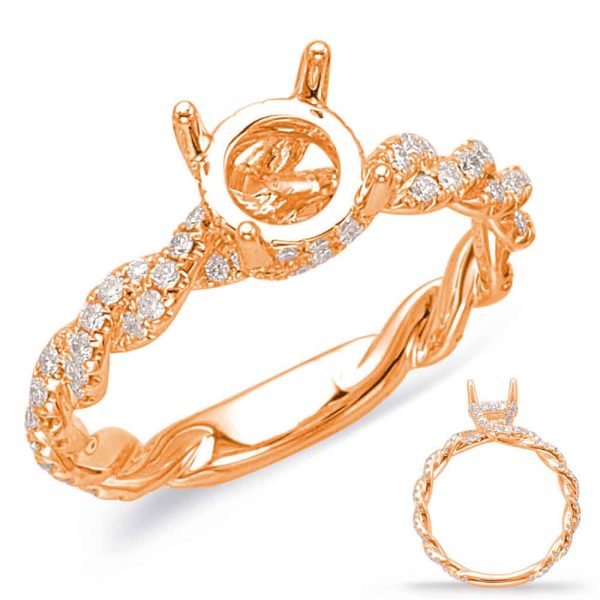 14ROS Braided Engagement Ring