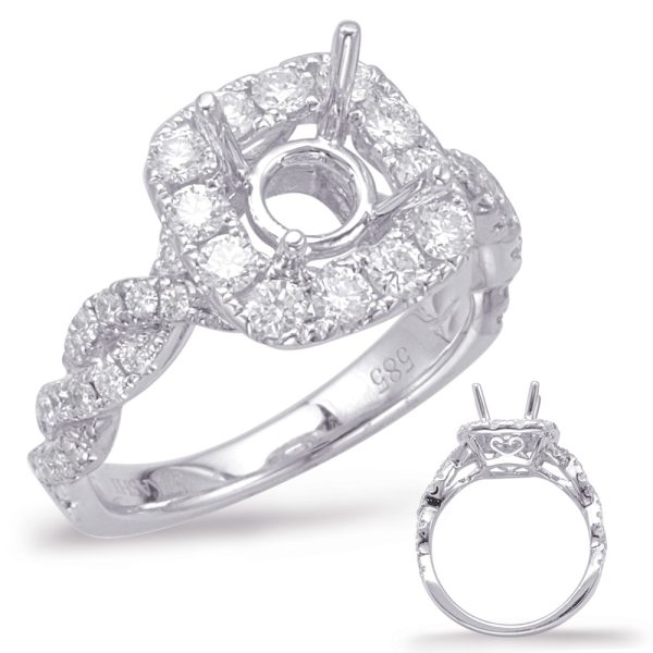 14KW Braided Engagement Ring