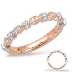 Rose & White Gold Matching Band Rose & White Gold Matching Band