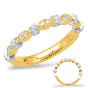 Yellow & White Gold Matching Band Yellow & White Gold Matching Band