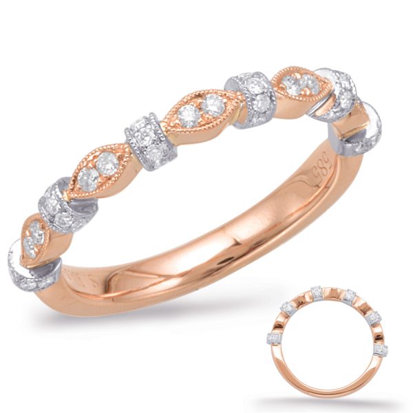 14KRW Round Wedding Band