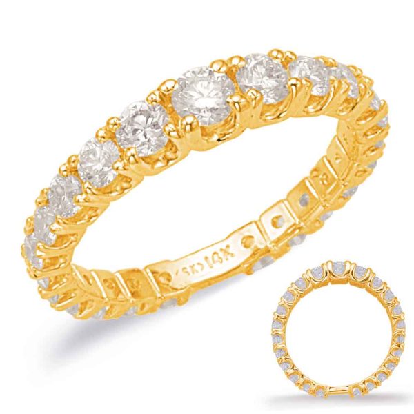 14KY Round Wedding Band