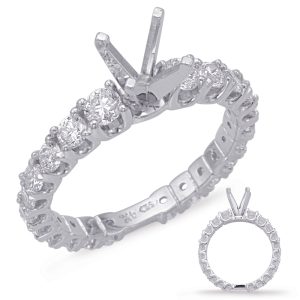 14KW Side Stone - Prong Set on Clearance 14KW Side Stone - Prong Set on Clearance