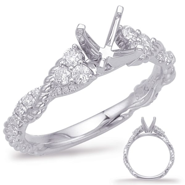 14KW Braided Engagement Ring