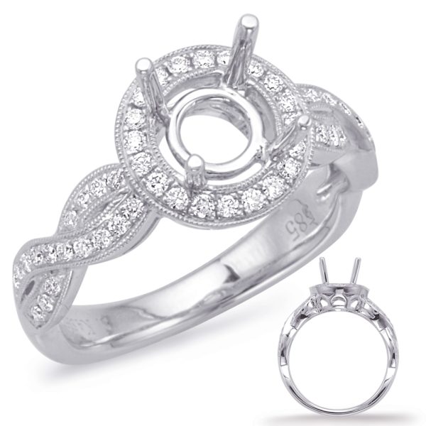 14KW Braided Engagement Ring