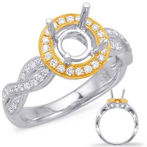14KYW Braided Engagement Ring 14KYW Braided Engagement Ring