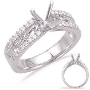 White Gold Engagement Ring White Gold Engagement Ring