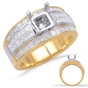 Yellow & White Gold Engagement Ring Yellow & White Gold Engagement Ring