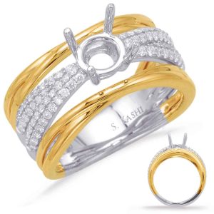 Yellow & White Gold Engagement Ring Yellow & White Gold Engagement Ring
