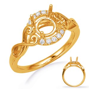 Yellow Gold  Engagement Ring
