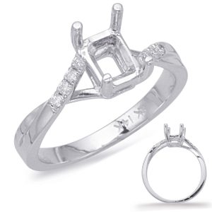 White Gold Engagement Ring White Gold Engagement Ring