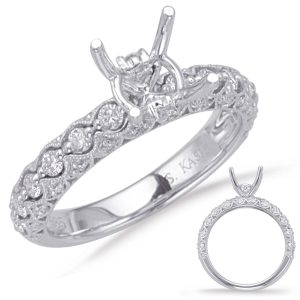 White Gold Engagement Ring White Gold Engagement Ring