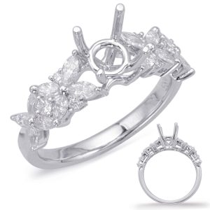 White Gold Engagement Ring White Gold Engagement Ring