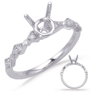 White Gold Engagement Ring White Gold Engagement Ring