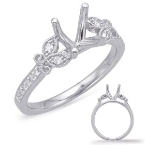 White Gold Engagement Ring White Gold Engagement Ring