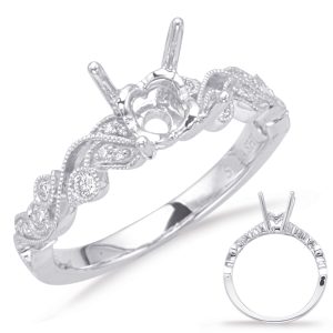 White Gold Engagement Ring White Gold Engagement Ring