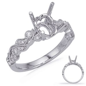 White Gold Engagement Ring White Gold Engagement Ring