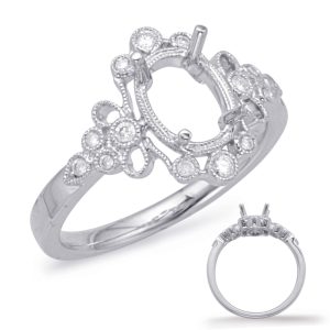 White Gold Engagement Ring White Gold Engagement Ring
