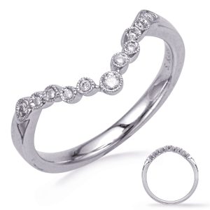 White Gold Diamond Wedding Band White Gold Diamond Wedding Band