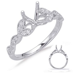 White Gold Engagement Ring White Gold Engagement Ring