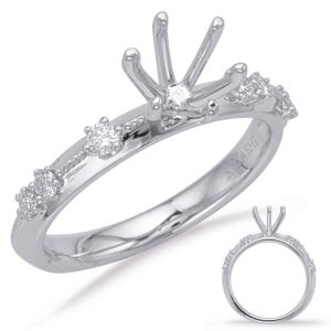 White Gold Engagement Ring White Gold Engagement Ring