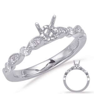 White Gold Engagement Ring White Gold Engagement Ring