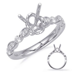 White Gold Engagement Ring White Gold Engagement Ring