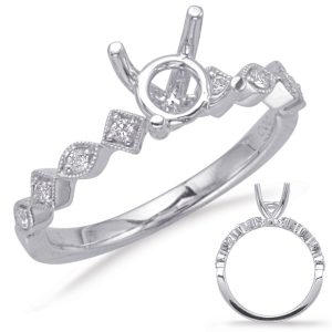 White Gold Engagement Ring White Gold Engagement Ring