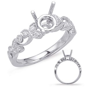 White Gold Engagement Ring White Gold Engagement Ring