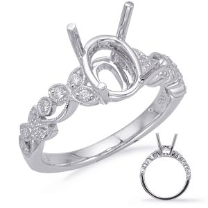 White Gold Engagement Ring White Gold Engagement Ring