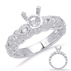 White Gold Engagement Ring White Gold Engagement Ring