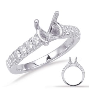 White Gold Engagement Ring White Gold Engagement Ring