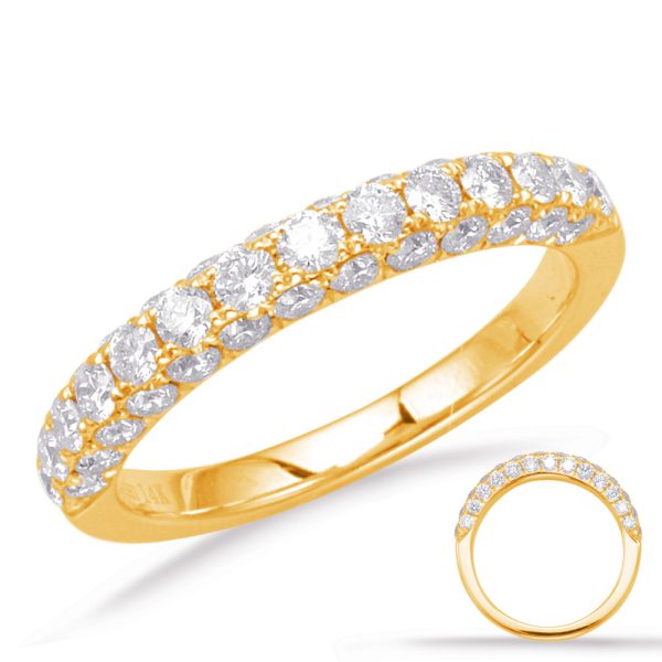 14KY Round Wedding Band