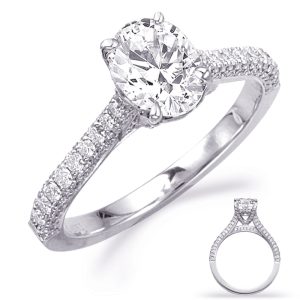 White Gold Engagement Ring White Gold Engagement Ring