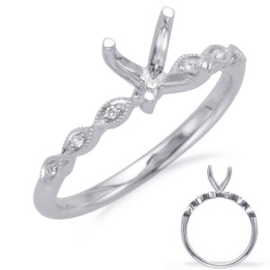 White Gold Engagement Ring White Gold Engagement Ring
